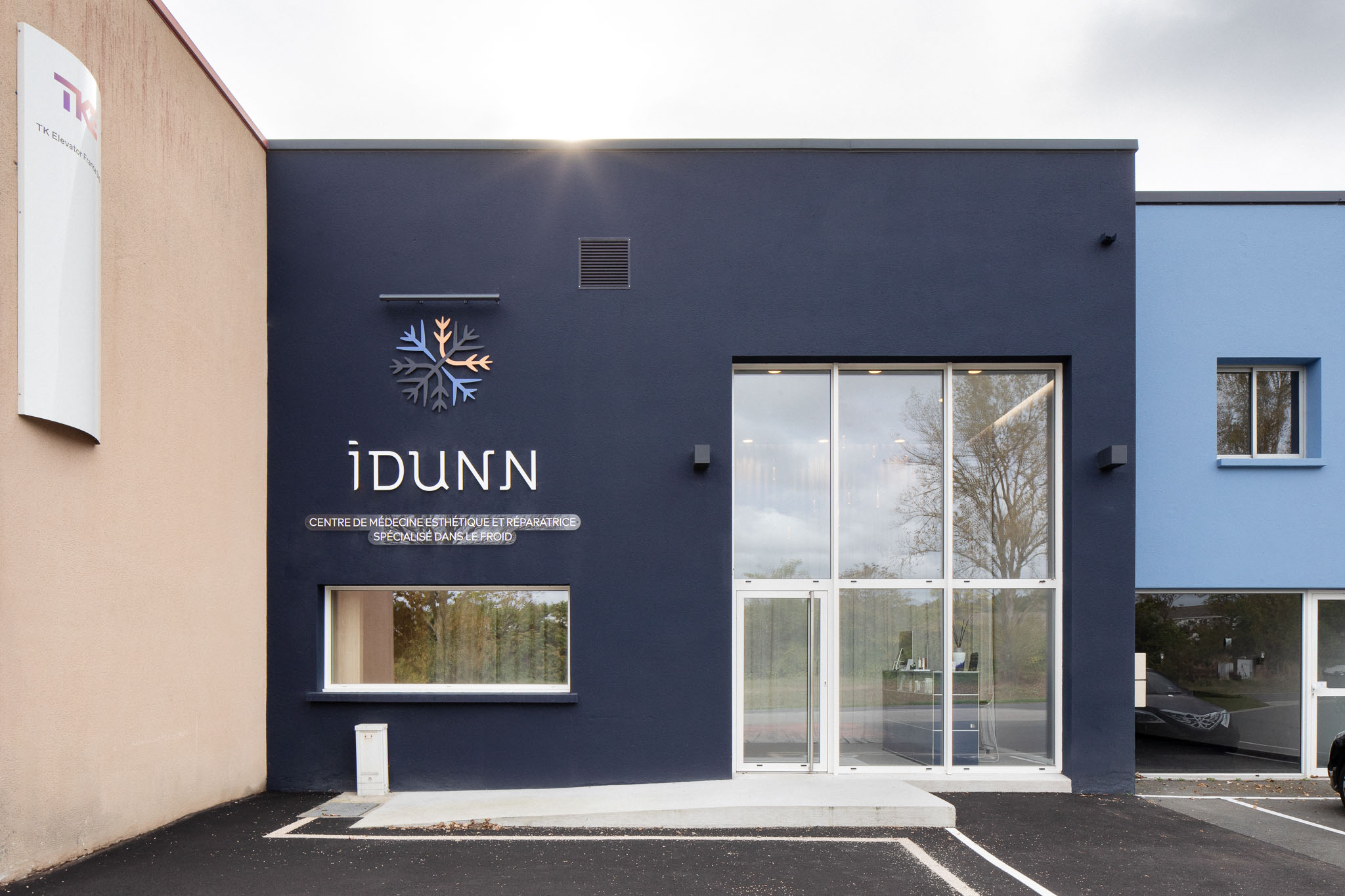 Façade du centre médical Idunn à Trégueux, vue de l’extérieur
